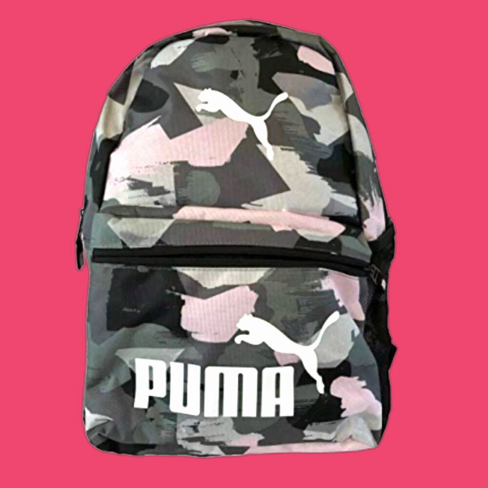 PUMA Pink/Grey Camo Backpack